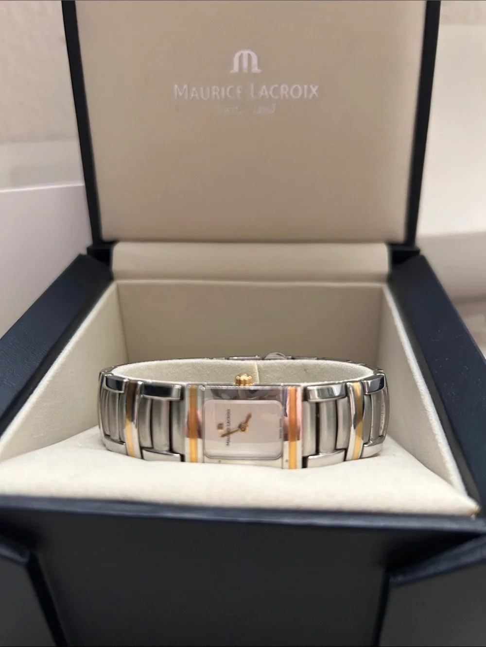 Maurice Lacroix Two-Tone Bracelet Watch in Silver & Gold made in Switzerland